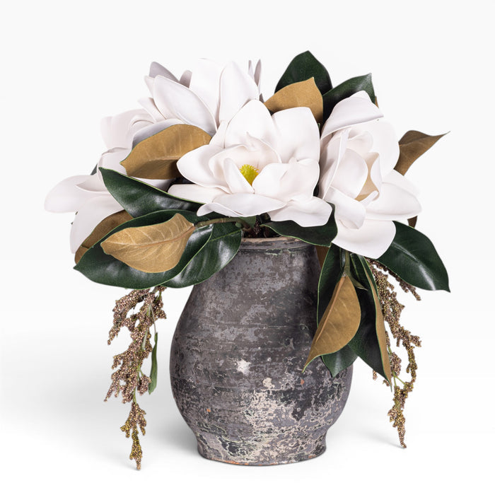 10" Boden Vase with Magnolia Arrangement AR1175