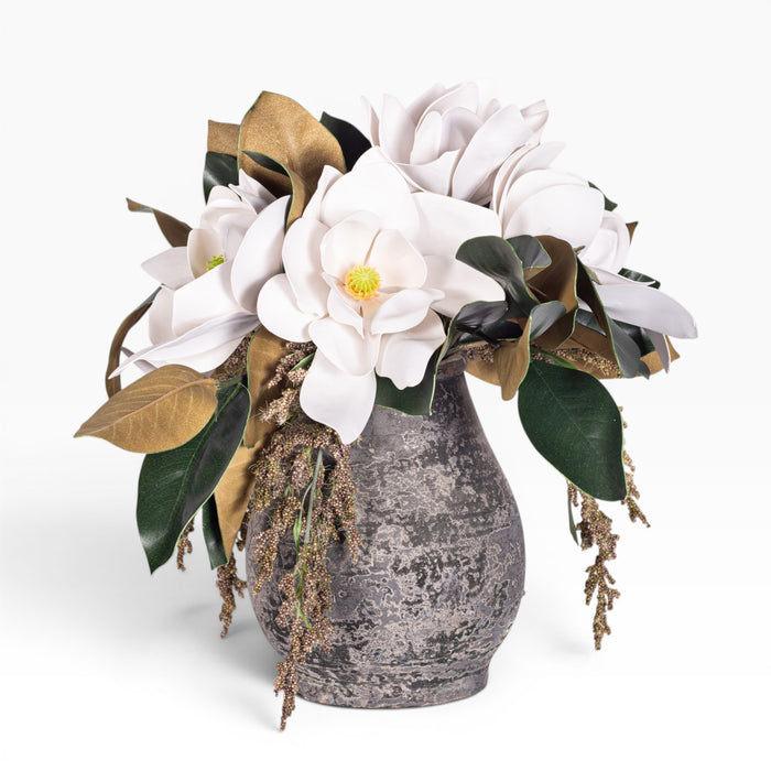 10" Boden Vase with Magnolia Arrangement AR1175