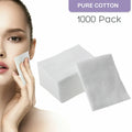 1000 Count Facial Cotton Pads for Makeup Removal & Lash Care