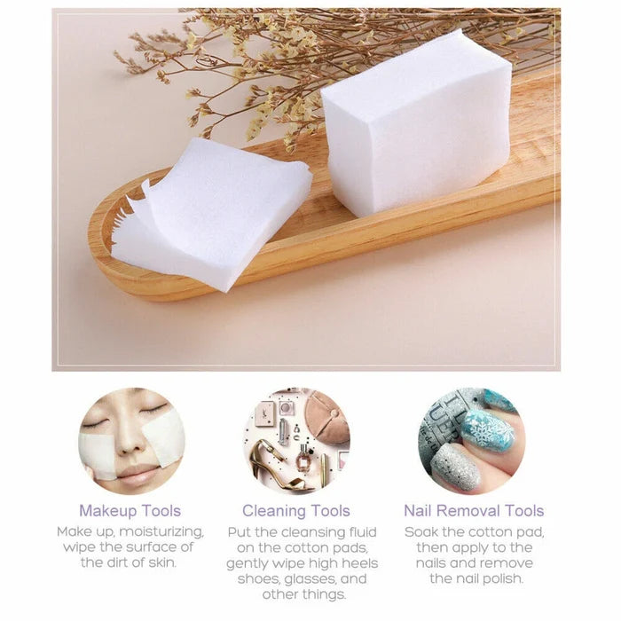 1000 Count Facial Cotton Pads for Makeup Removal & Lash Care