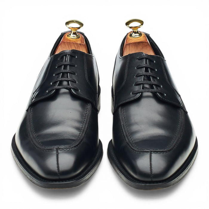 1880 'Avon' Black Leather Split Toe Derby UK 7 F