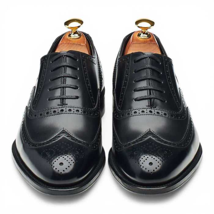 1880 'Torrington' Black Leather Oxford Brogues UK 6 F