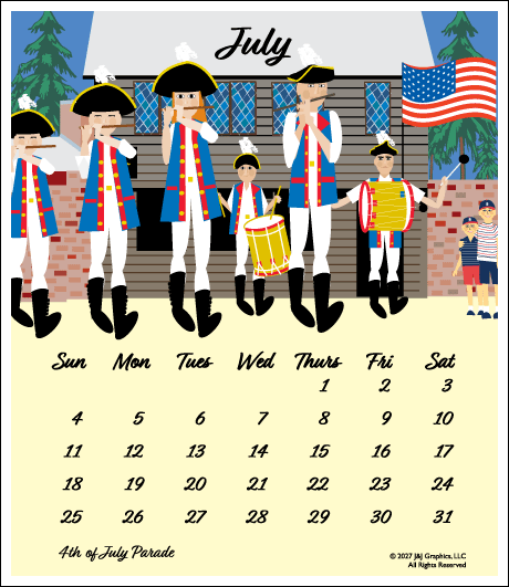 2027 Poster Calendar - 11 x 14 - Boston