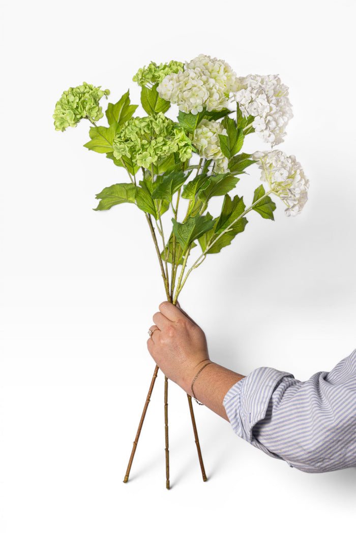 26" Light Green Snowball Hydrangea Stem - Real Touch FL1115
