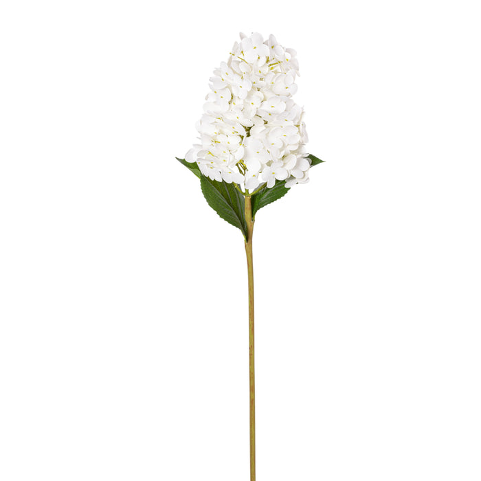 28" White Cone Hydrangea Stem - Real Touch FL1107