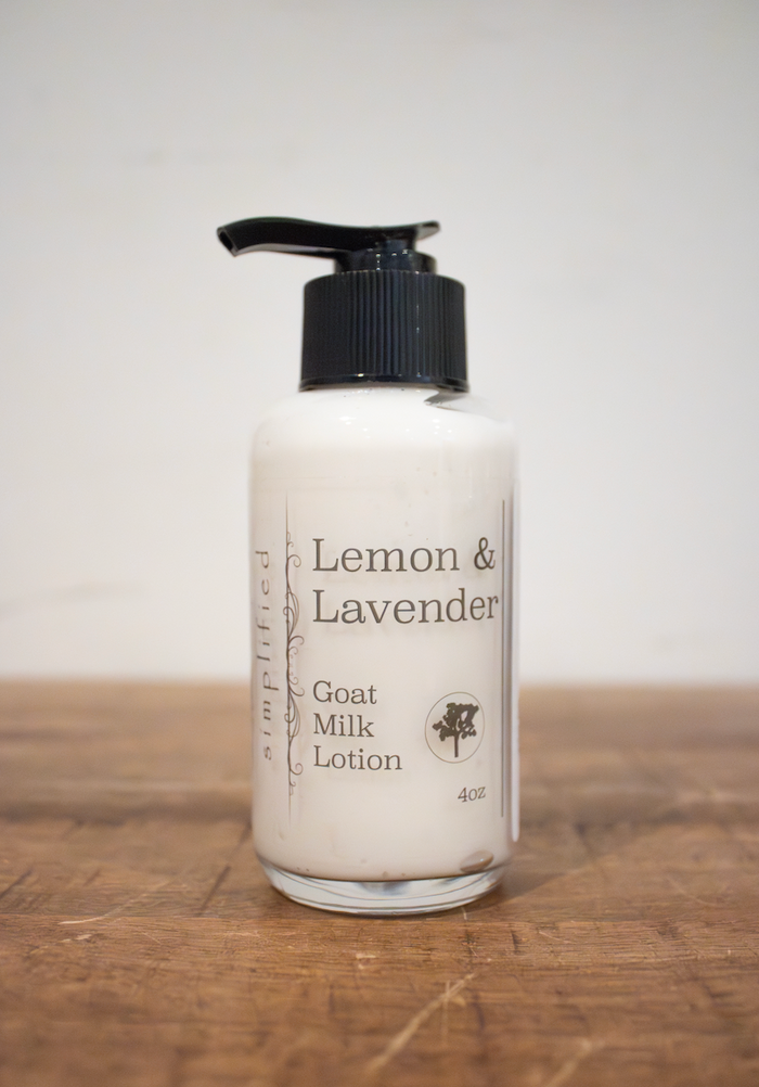 3.4 oz Lemon & Lavender Goat Milk Lotion