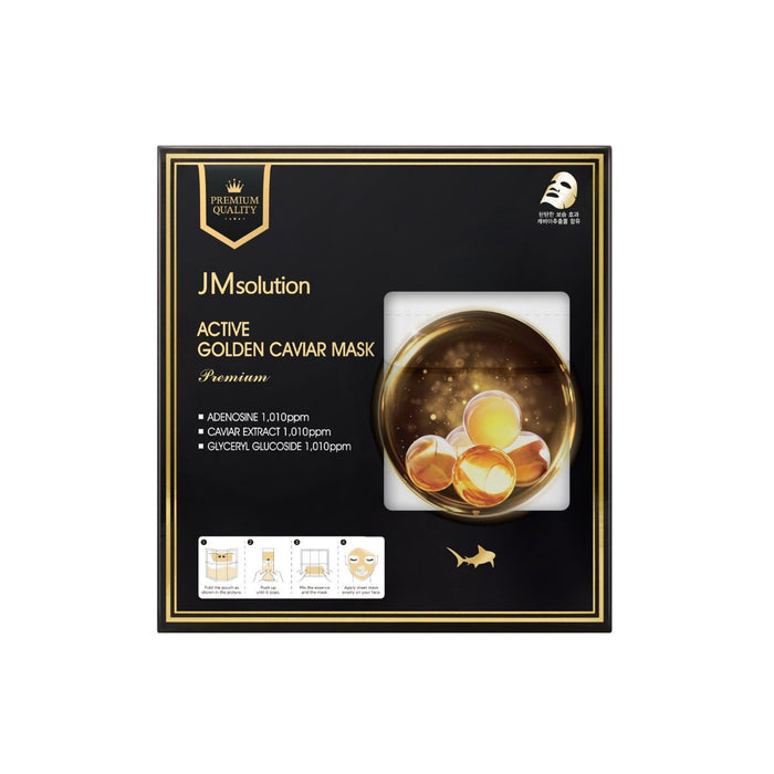 JMsolution Active Golden Caviar Mask Box Premium [5pcs] | La Cosmetique