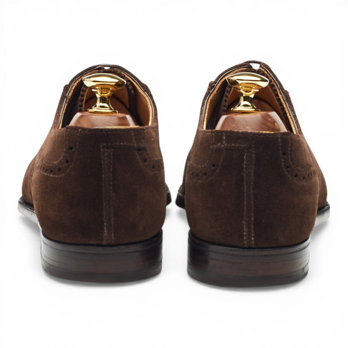 'Adam' Dark Brown Suede Oxford Brogues UK 6 E