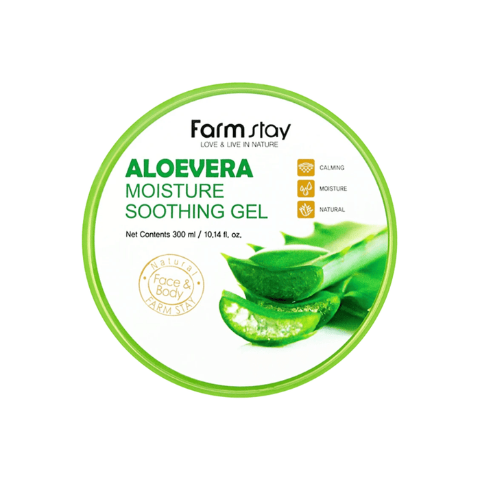 Farmstay Aloevera Moisture Soothing Gel [300ml] | La Cosmetique