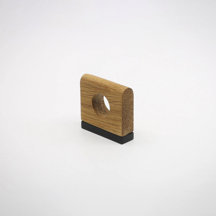 White Oak Oiled and Waxed / Matte Black Base