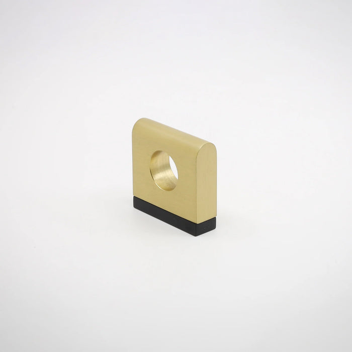Satin Brass / Matte Black Base