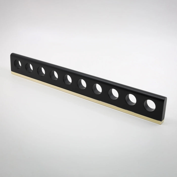 Nest Studio Aperture-12.5 – Minimalist Handle in Matte Black with Polished Brass Base