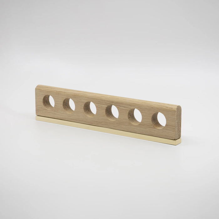 White Oak Oiled Unfinished / Polished Brass Unlacquered Base
