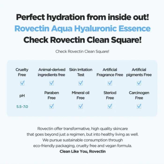 Rovectin Aqua Hyaluronic Essence 100ml | La Cosmetique