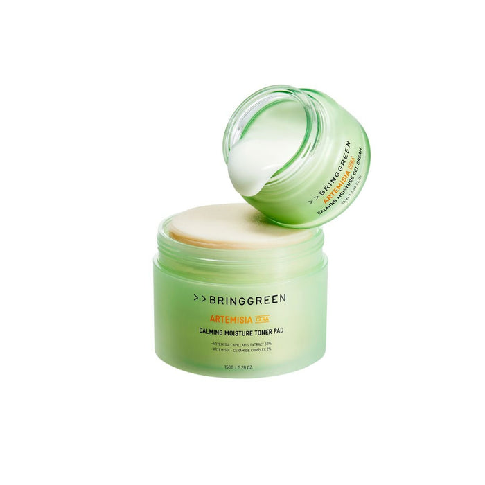 Bring Green Artemisia Cera Calming Moisture Toner Pad [90pcs] | La Cosmetique