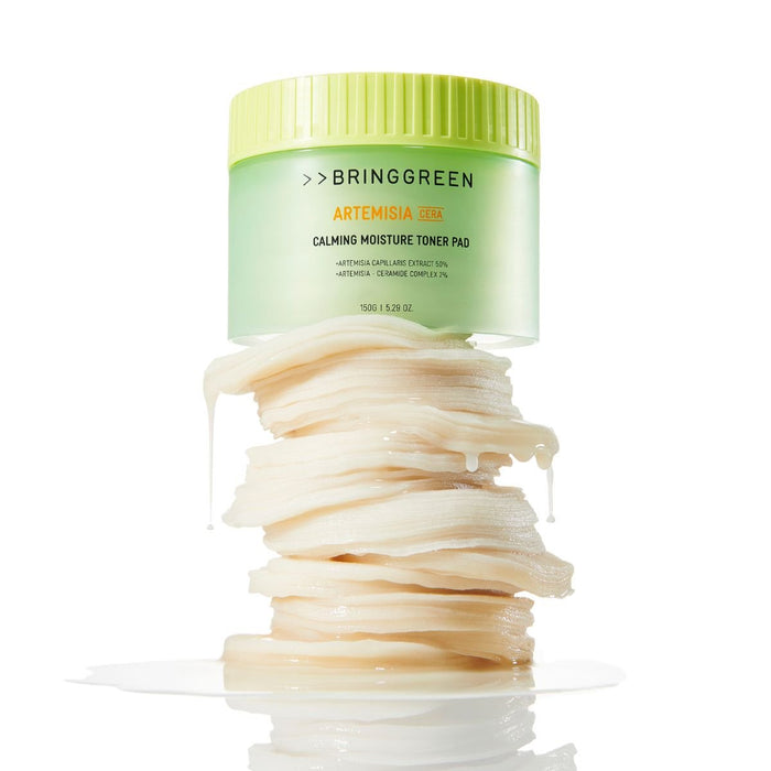 Bring Green Artemisia Cera Calming Moisture Toner Pad [90pcs] | La Cosmetique
