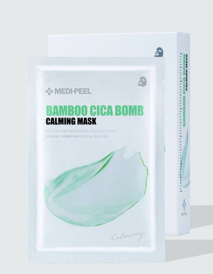 MEDIPEEL+ Bamboo Cica Bomb Calming Mask Box [10pcs] | La Cosmetique