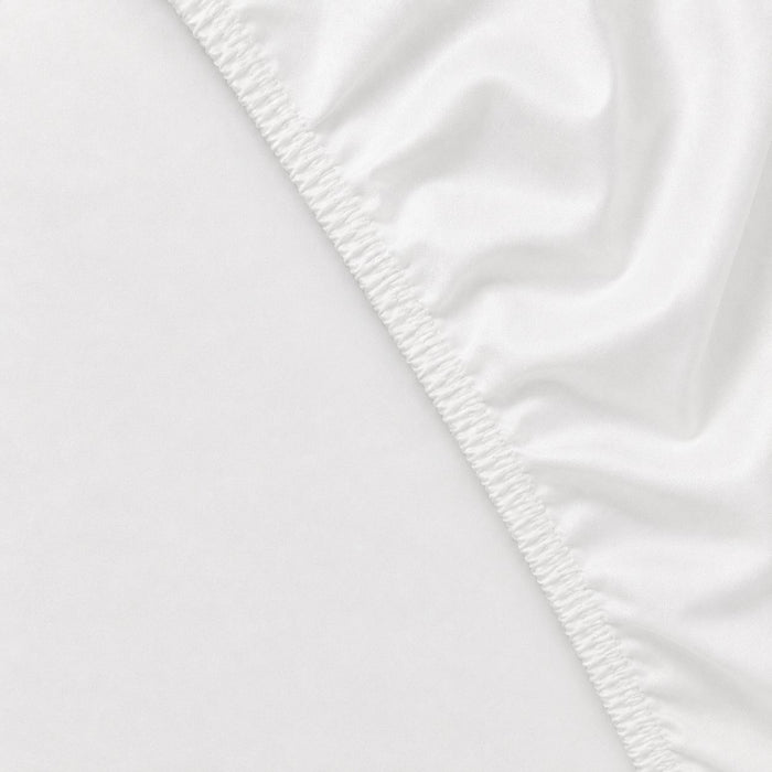 Bed Fitted Sheet, LUX White