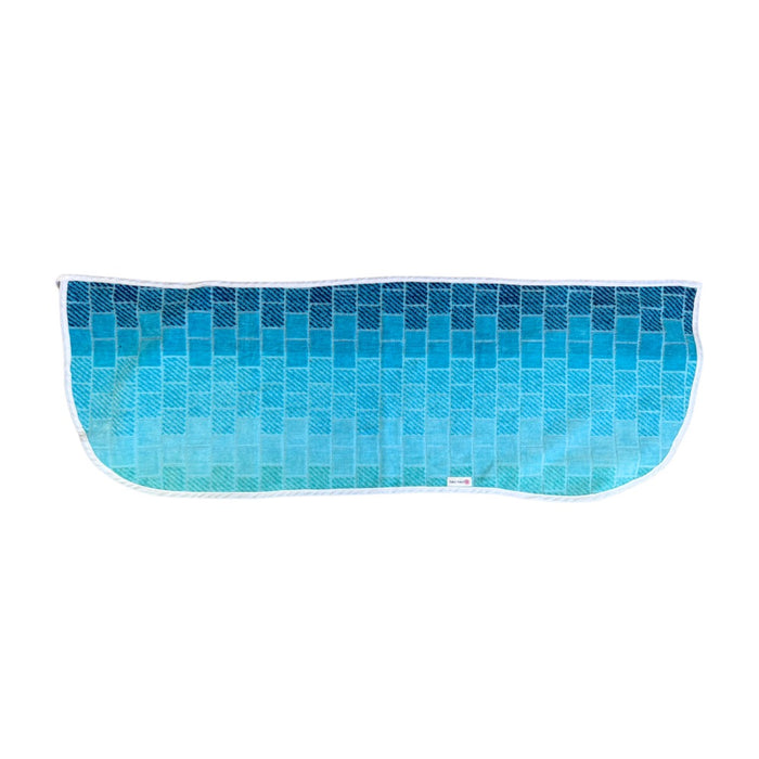 Blue Mosaic Towel Wrap Skirt