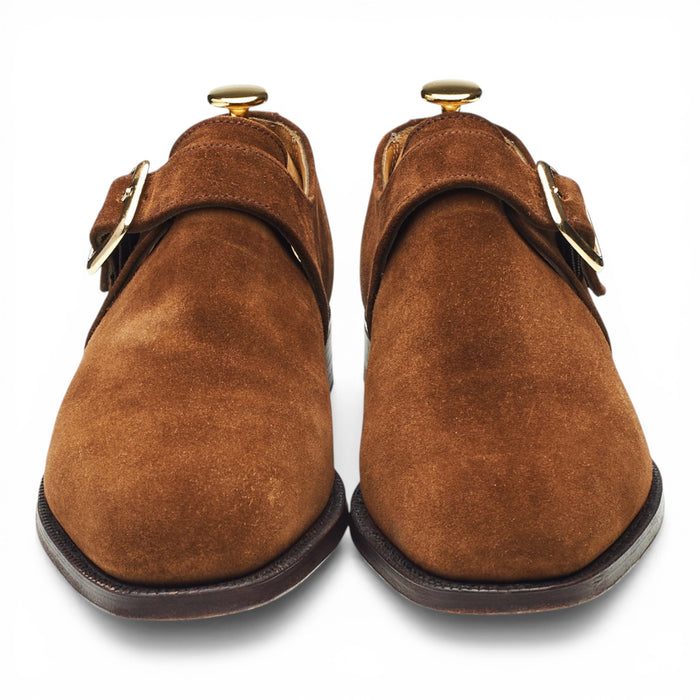 'Bond' Snuff Brown Suede Monk Strap UK 6.5 F