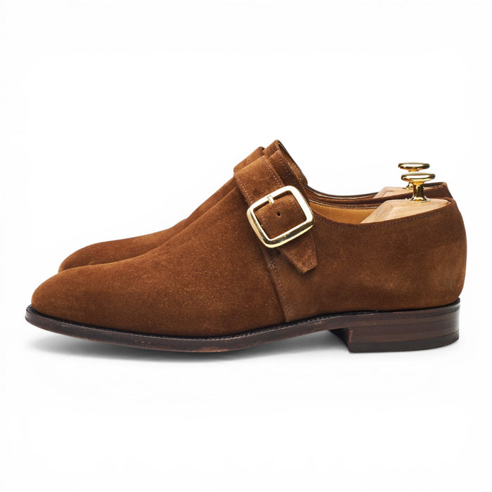 'Bond' Snuff Brown Suede Monk Strap UK 6.5 F
