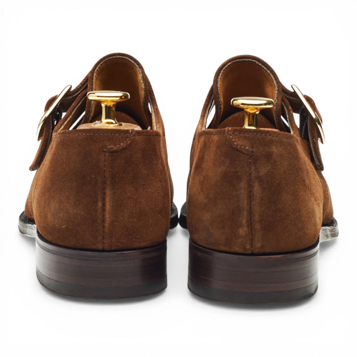 'Bond' Snuff Brown Suede Monk Strap UK 6.5 F