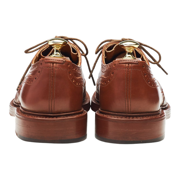 'Bourton' Tan Brown Leather Derby Brogues UK 7