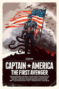 Captain America The First Avenger (Freedom Variant) by Gabz, 24" x 36" Screen Print