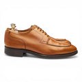 'Charlton' Tan Brown Grain Leather Split Toe Derby UK 9.5 F