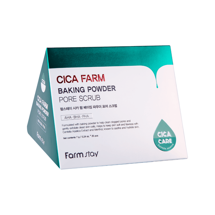 Farmstay Cica Farm Baking Powder Pore Scrub [25pcs] | La Cosmetique