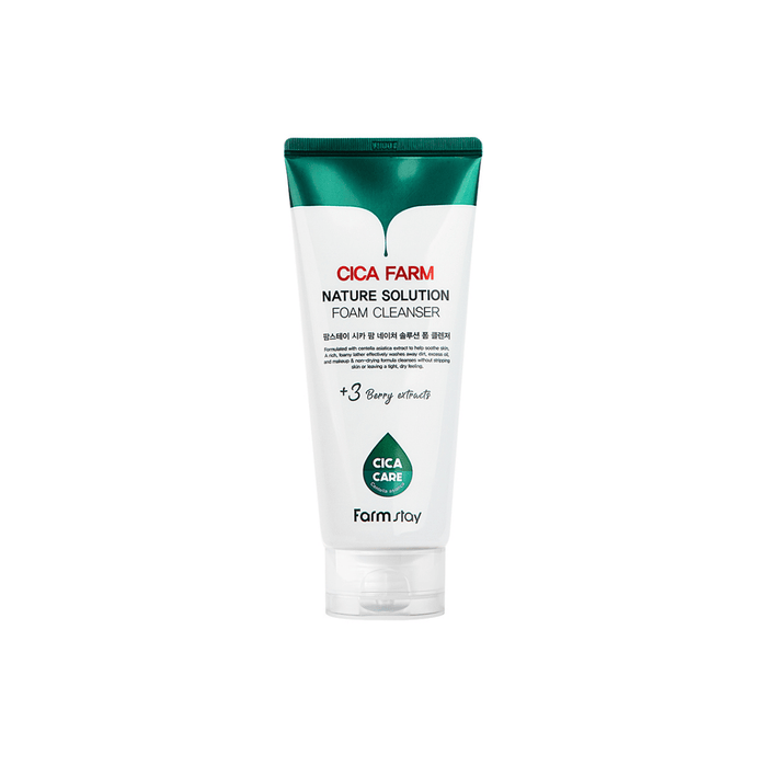 Farmstay Cica Farm Nature Solution Foam Cleanser [180ml] | La Cosmetique