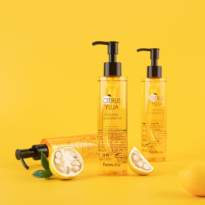 Farmstay Citrus Yuja Vitalizing Cleansing Oil [200ml] | La Cosmetique