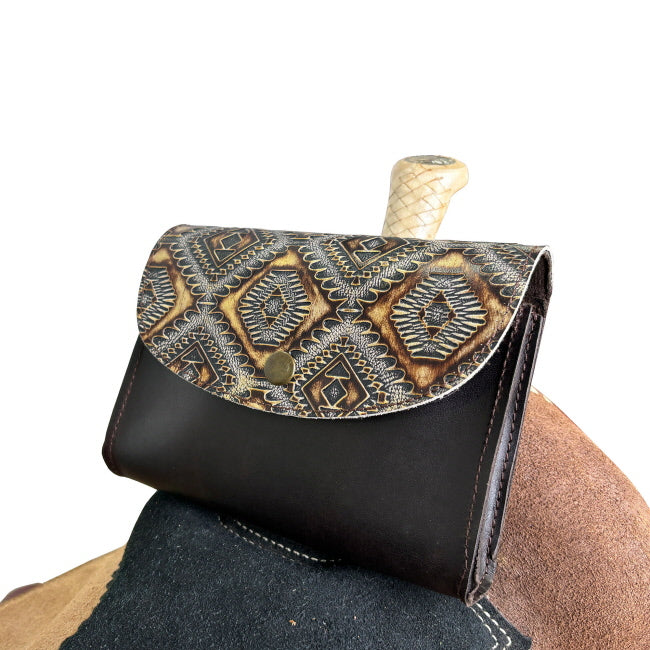 Cowboy Carving Pommel Pouch