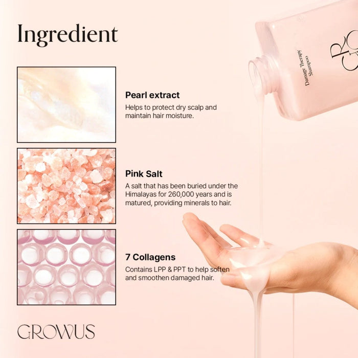 Growus Damage Therapy Shampoo 500ml | La Cosmetique