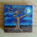 "Dancing Beneath the Moon (Danzando bajo la Luna)" by artist Gabriela Zapata