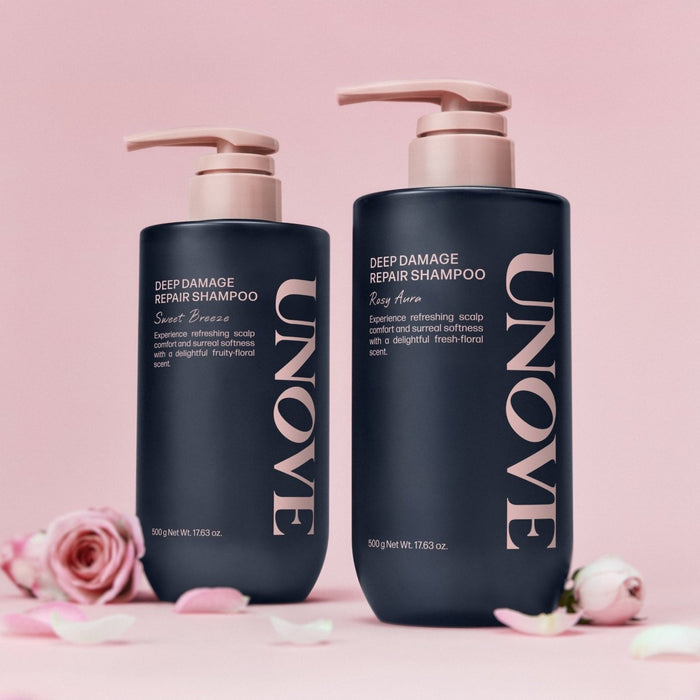 UNOVE Deep Damage Repair Shampoo - Rosy Aura | La Cosmetique