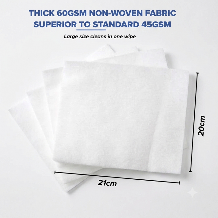 Disposable Non-Woven Facial Wipes (200 Packs)