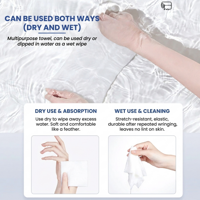 Disposable Non-Woven Facial Wipes (200 Packs)