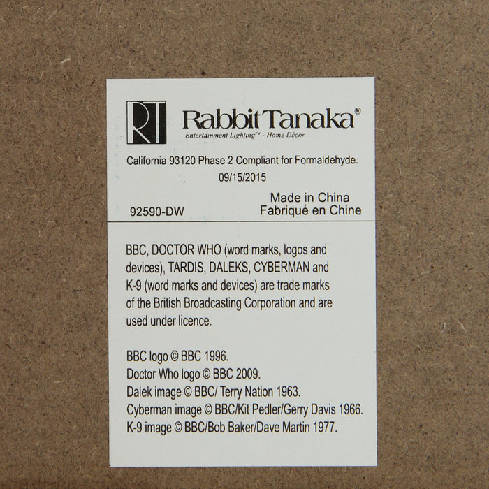 Doctor Who Lost In Time & Space Plaque Flashing Tardis LED Light 2015 92590-DW