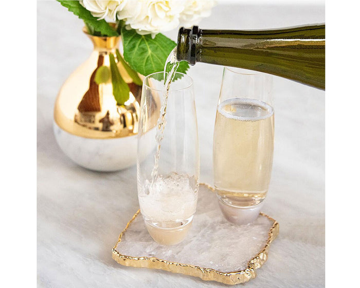 Anna by RabLabs Elevo Champagne Glasses – Crystal Champagne Glasses