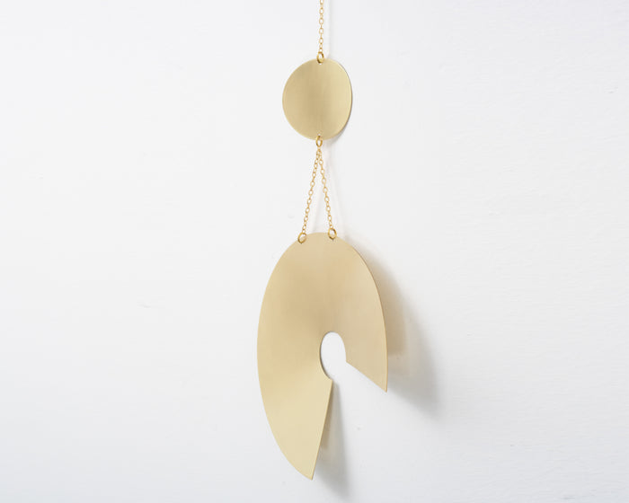 Circle & Line Encircle Wall Hanging – Wall Art in Brass