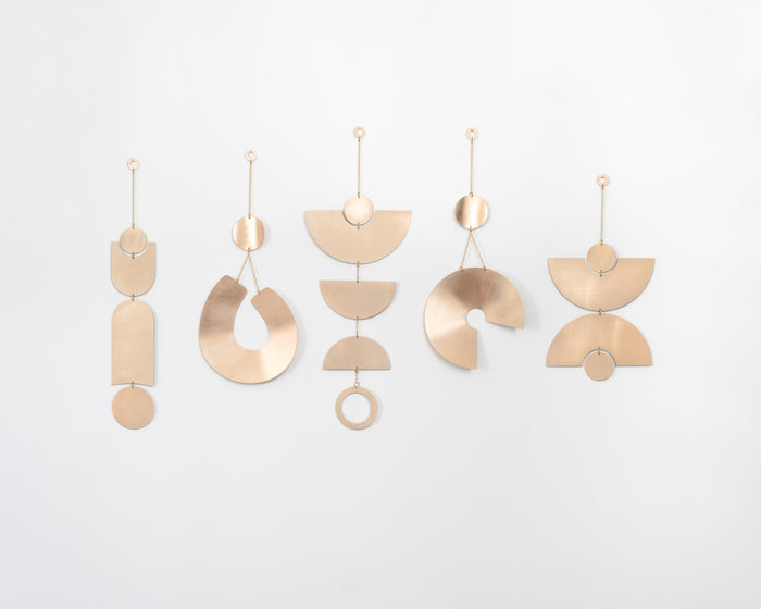 Circle & Line Encircle Wall Hanging – Bronze Mobile Art Collection