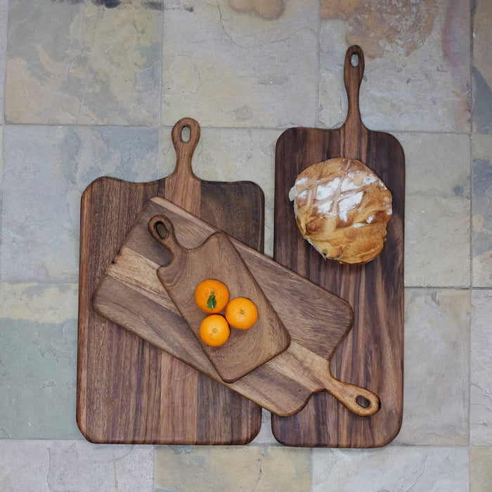 Extra Long Wood Charceuterie Board with Loop Handle (24"Lx10"W)