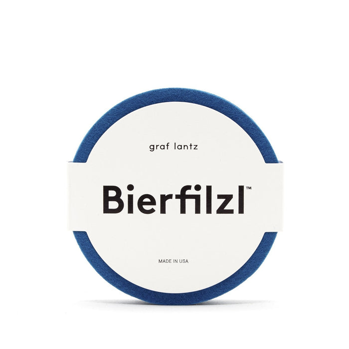 Felt Round Coasters 4 Pack - Cobalt