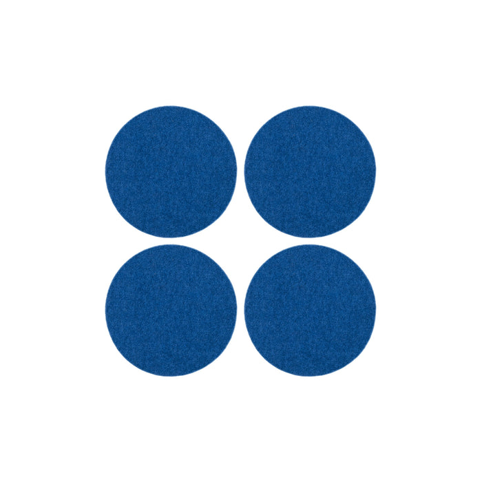 Felt Round Coasters 4 Pack - Cobalt