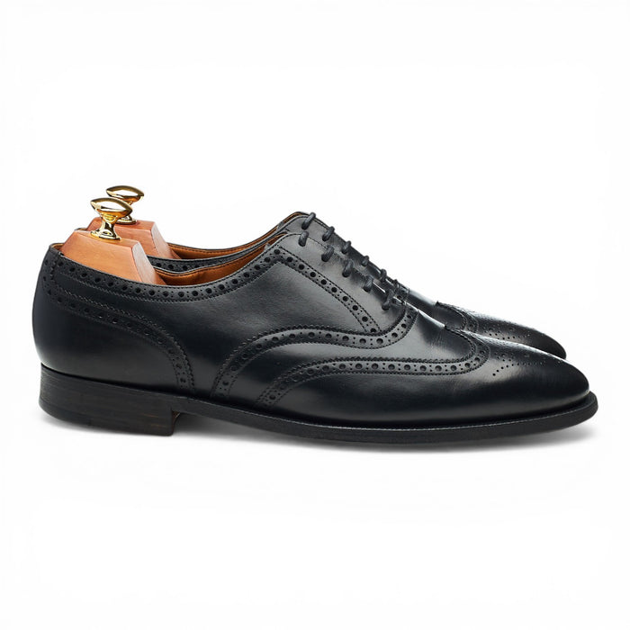 'Finsbury' Black Leather Oxford Brogues UK 9 E