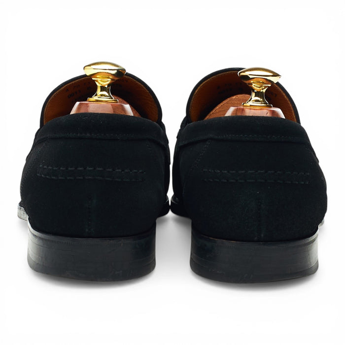 'Finsbury' Black Suede Loafers UK 8 EX