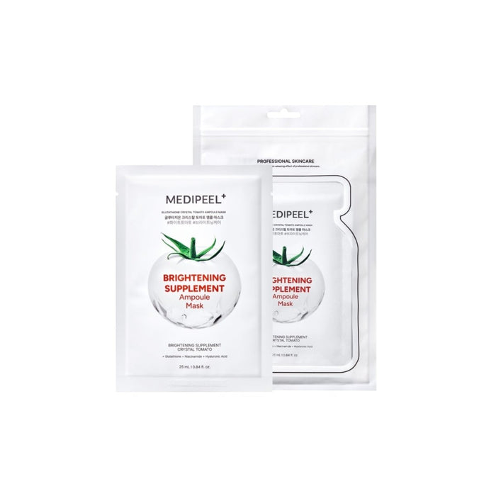 MEDIPEEL+ Glutathione Crystal Tomato Ampoule Mask Box [10pcs] | La Cosmetique
