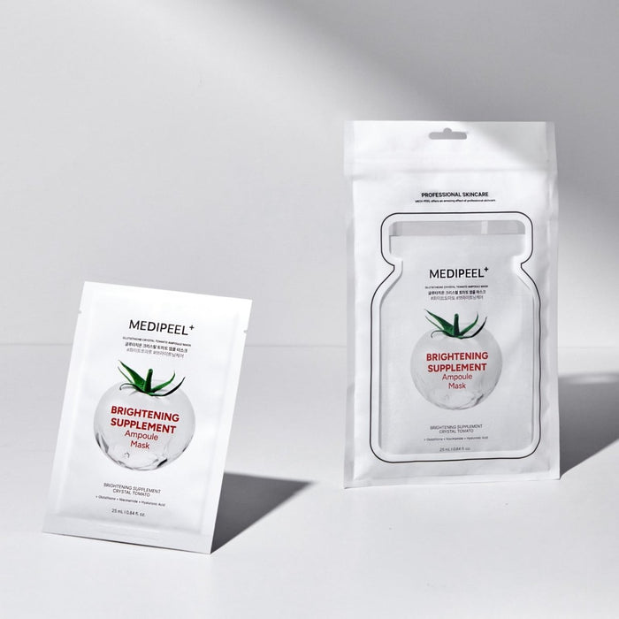 MEDIPEEL+ Glutathione Crystal Tomato Ampoule Mask Box [10pcs] | La Cosmetique