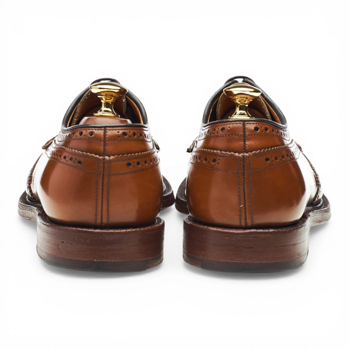 'Grafton' Tan Brown Leather Derby Brogues UK 7.5 F